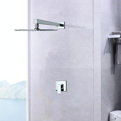 Robinet de douche mural avec soupape fixe - Fabrication en laiton raffiné