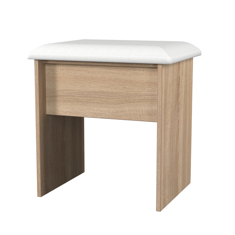 Fully Assembled Ratley Dressing Table Stool, Darkolino/Bardolino