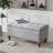 Multipurpose Grey Linen Stool - Extra Seating & Storage Option Sideboard Versatile Solution
