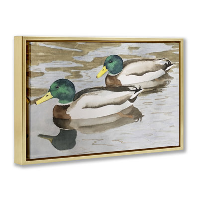 Cadre flottant Mallard Ducks, design Stephanie Fielden