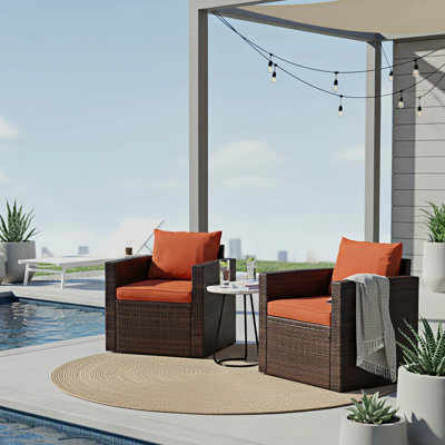 Arlington Crofoot 2 - Person Outdoor Seating Group by Sol 72 Outdoor