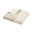 Literie en coton rayé multicolore pour lit double / grand lit avec garniture contrastante et fermeture à boutons 3 pièces