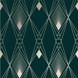 Geometric Metallic Wallpaper Double Roll
