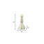 Bougie de forme dimensionnelle parfumée en coton 4 po Ivory Clean