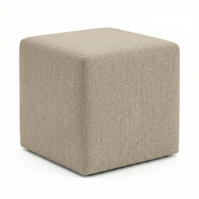 Berlin Gardens Lilly Hive 20" Square Pouf, Beige