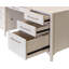 Bureau moderne en bois, rangement pour bureau, table d'écriture, entièrement assemblé, blanc
