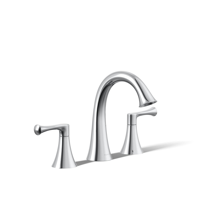 Buckley Widespread Bathroom Sink Faucet, 1.0 Gpm, Polished Chrome, 1 GPM