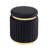 Tova Upholstered Ottoman With Gold Trim-2112615050
