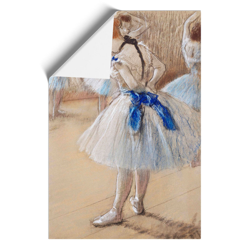 Young Ballet Ballerina Dancers by Edgar Degas - Frameless Print, 30cm H x 21cm W x 0.1cm D