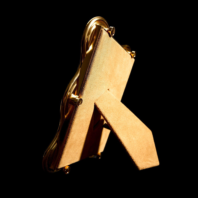 Ripple Frame, Gold, 24k Gold Plated, 4" W x 6" H
