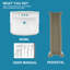 23" W x 19" D Pedestal Sink Combo Vitreous China with Backsplash, 3 Faucet Holes & Overflow, White-111972563