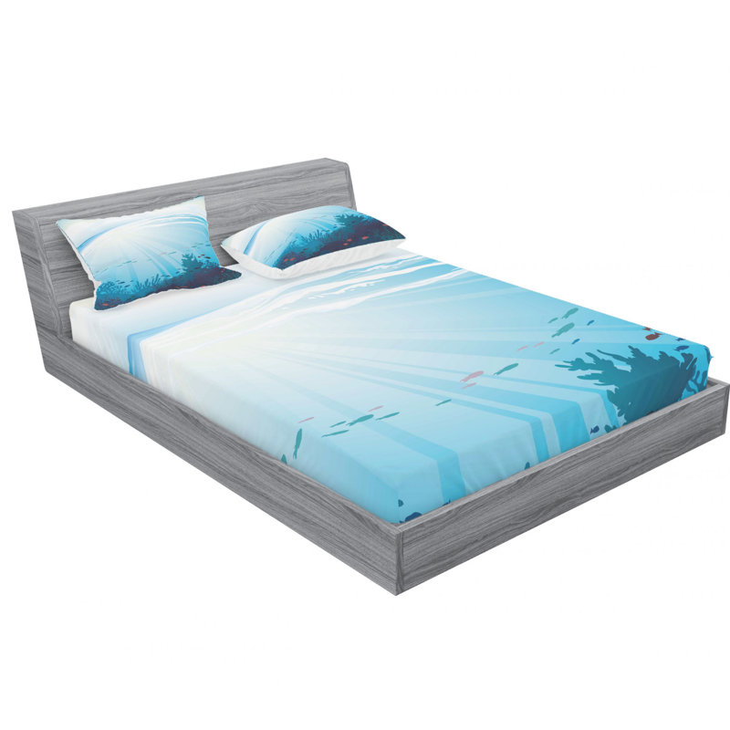 Microfiber Sheet Set, Full/Double Sheet Set with Fitted Sheet