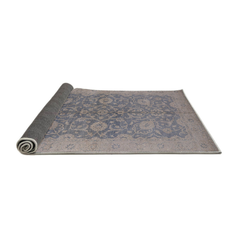 Tapis bleu / beige Libarid, Rond 8 pi