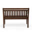 Banc d'extérieur moderne brun de 37 pouces avec bois d'acacia massif résistant aux intempéries-1191404004