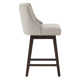 Orbay Swivel Upholstered 26'' Counter Stool With Solid Wood Frame