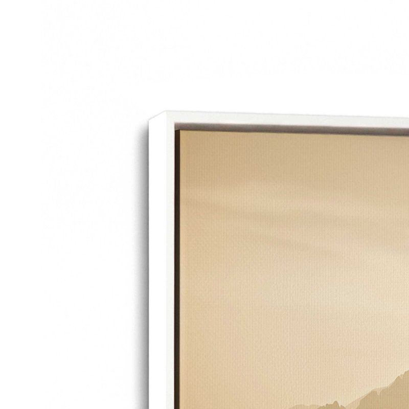 Impression sur toile Peaceful Mountain Drive II, Cadre blanc, 1, H 24,75 po x l 36,75 po x P 1,75 po