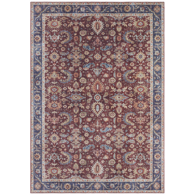 Vivana Tufted Bordeaux Red Rug, Rectangle 80cm x 150cm