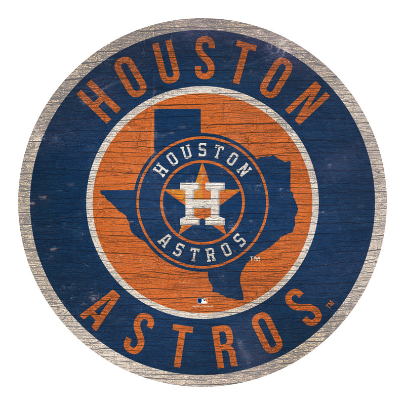 Boho Wall Decor on Wood, Houston Astros