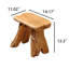 Tabouret d'appoint en bois massif Ehtridge