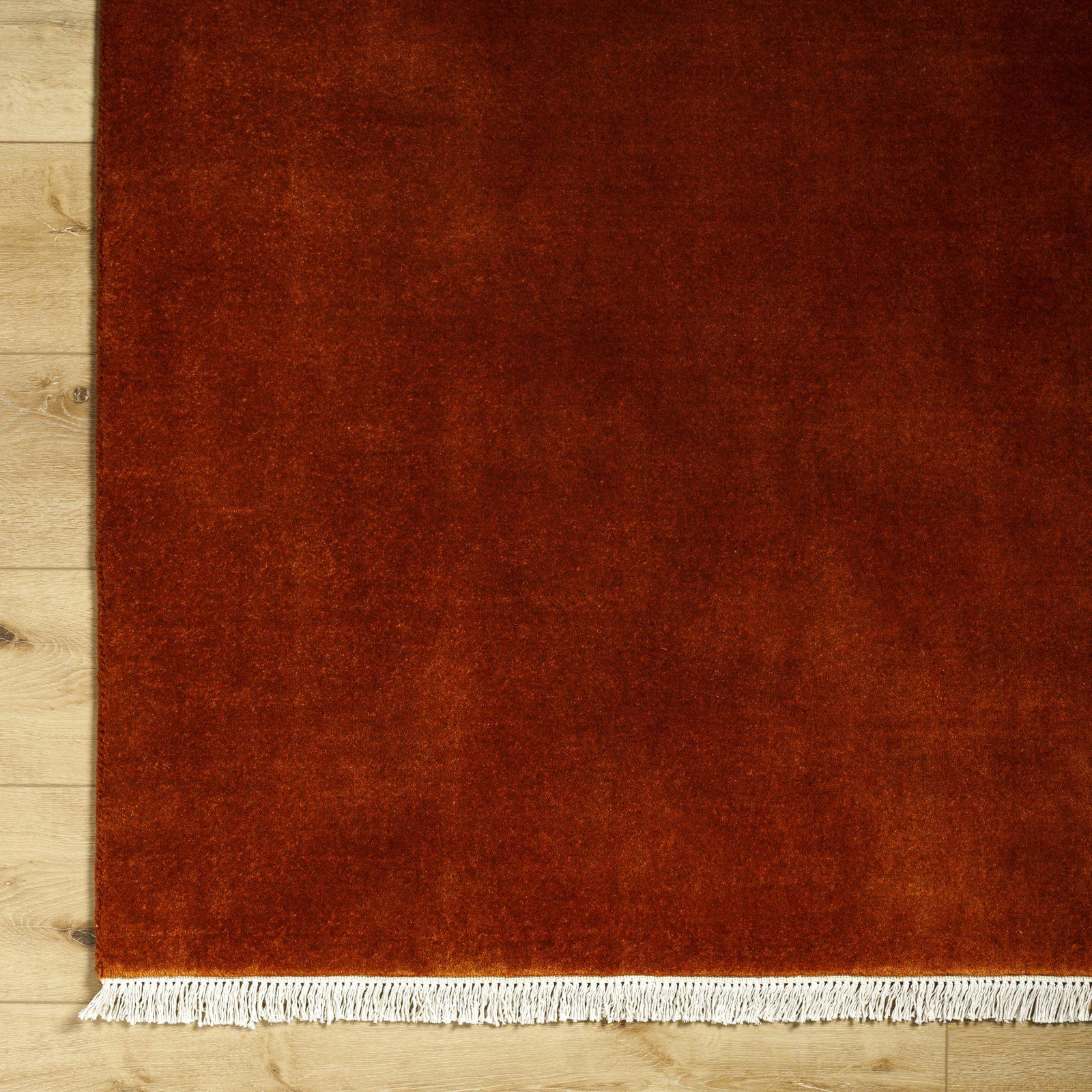 Clio Wool Rust/Burnt Rug, Rectangle 10' x 14'
