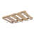 Sectional Under Cabinet Mount Wood Stemware Rack