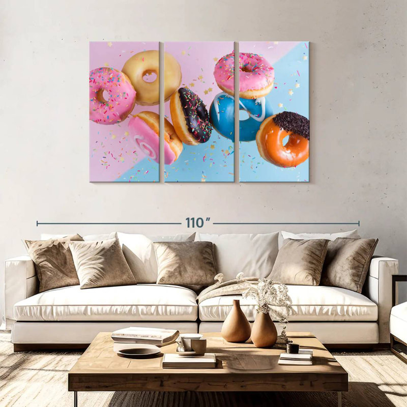 Yarlin Doughnut Party, 48" H x 74" W