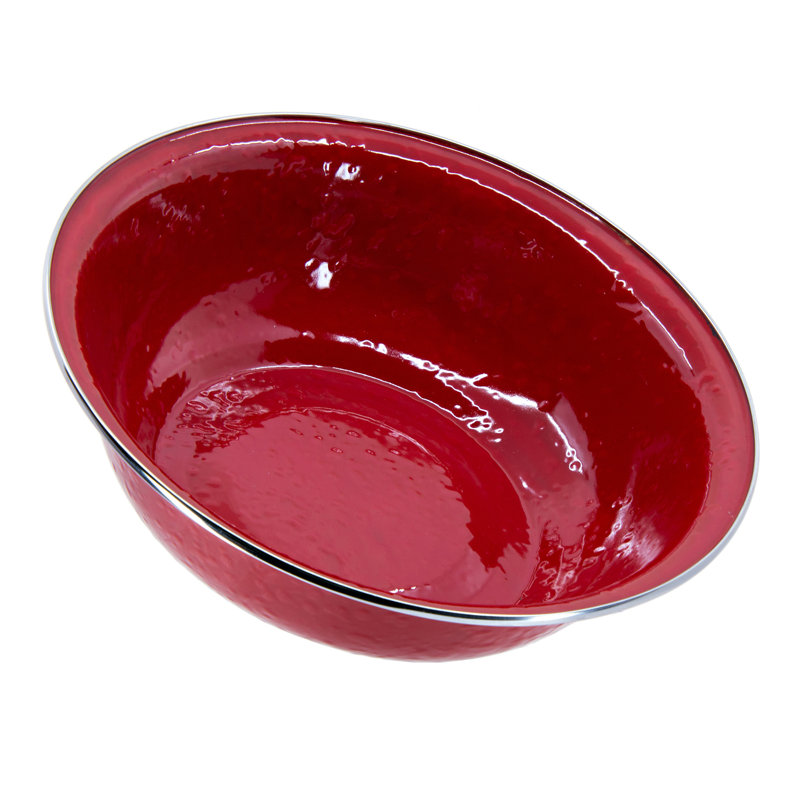 Swirl Serving Basin, Red Swirl, Serving Bowl