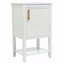 Meuble-lavabo simple 20 po avec plateau en céramique Sergie