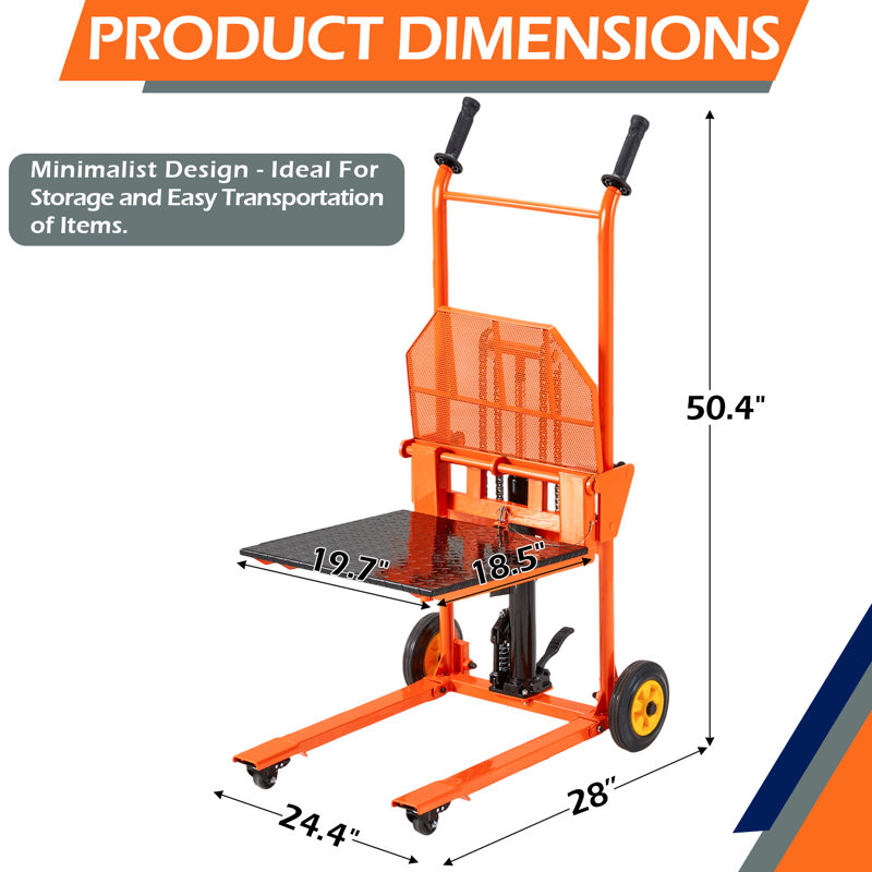 Empileur de treuil à capacité de 500 lb
