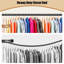 Tringle de garde-robe, tringle à vêtements ajustable robuste de 16 à 75 pouces (tablette non incluse) (noir)