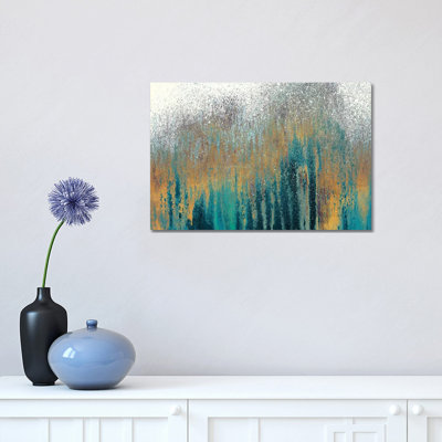 «Teal Woods with Gold» par Roberto Gonzalez - reproduction d'art