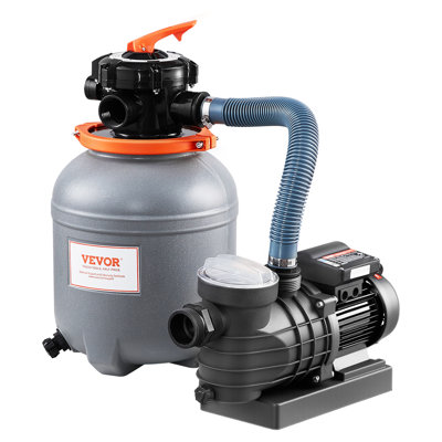 12 in Sand Filter Pump for Above Ground Swimming Pools 1/2 HP 3000 GPH Flow Rate