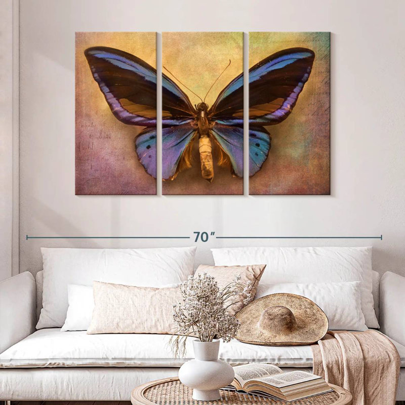 Purple Butterfly, 32" H x 50" W