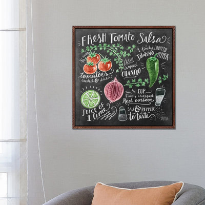 Fresh Tomato Salsa Recipe - Print on Canvas