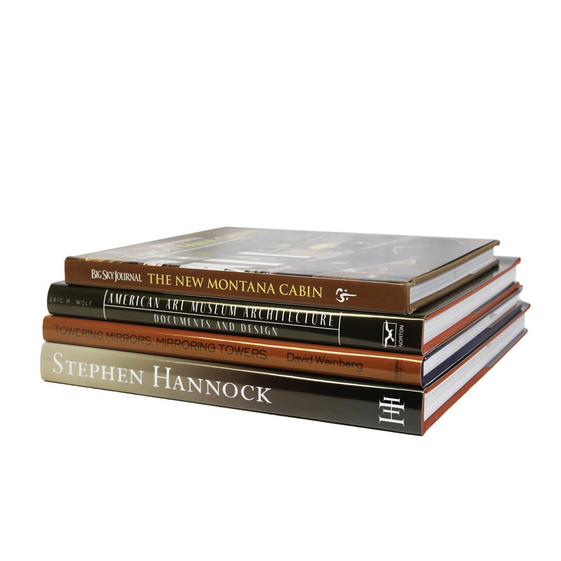 Decorative Books - Santa Fe Coffee Table Stack - 4 Brown and Red Books
