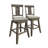5-Piece Counter-Height Round Dining Set with Upholstered Splat-Back Chairs, Dark Grey-1498473060