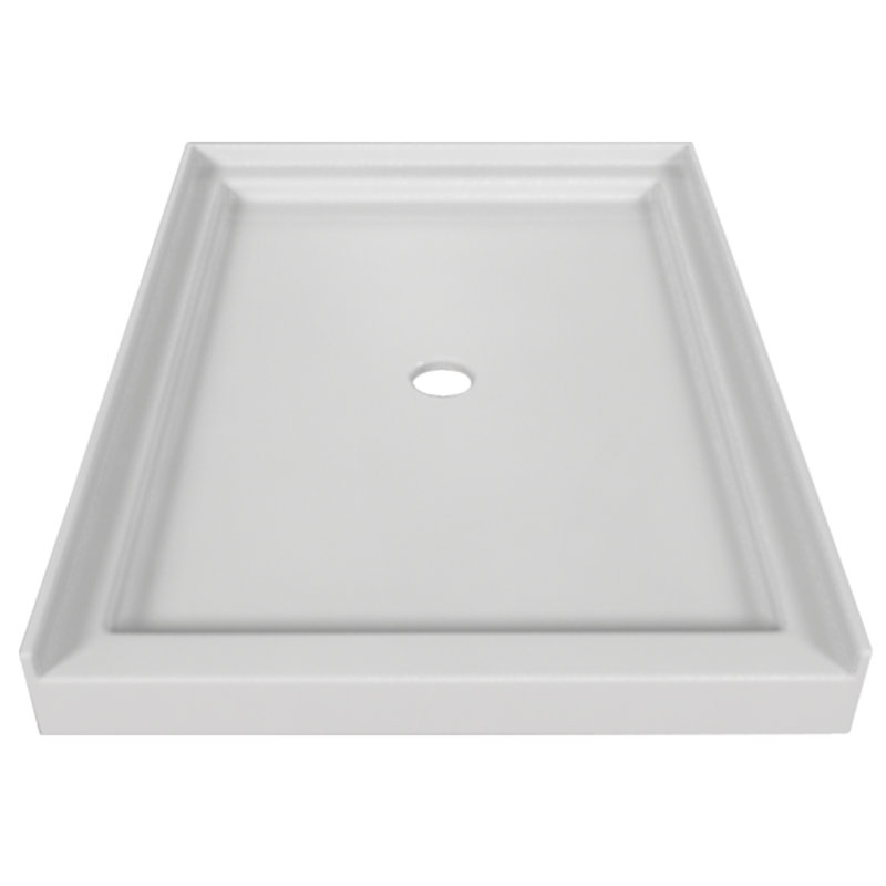 Signature 36'' W 48'' D Rectangular Single Shower Base, Black