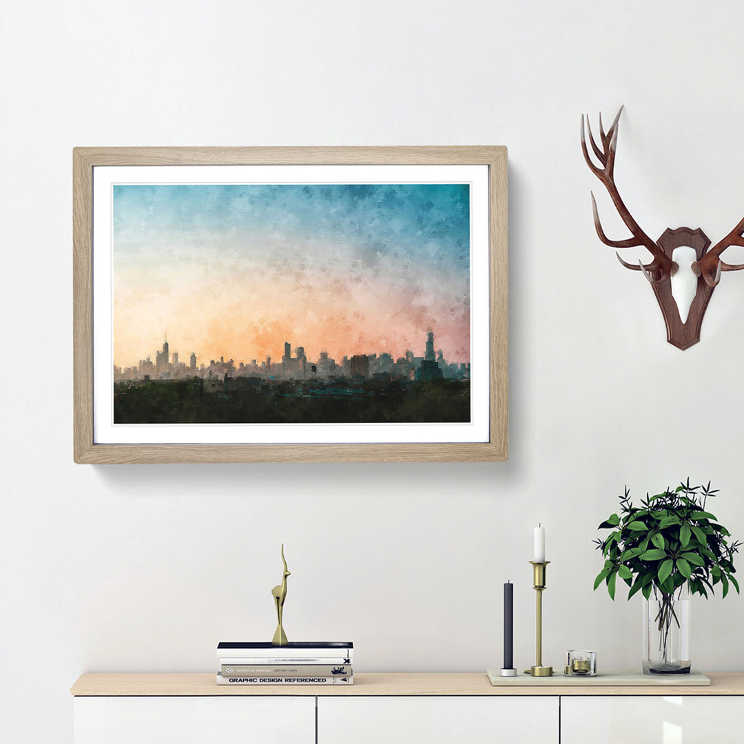 The Chicago Illinois Skyline - Picture Frame Painting Print