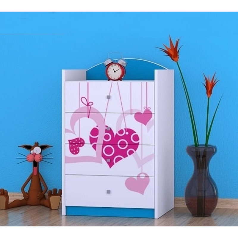 Nolasco Kids 4 - Drawer Chest, Blue