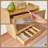 Bamboo Bread Box With Drawer