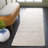 Matroni Hand Tufted Pet Yarn/Wool/Cotton Abstract Rug in Light Blue/Ivory-1513046160