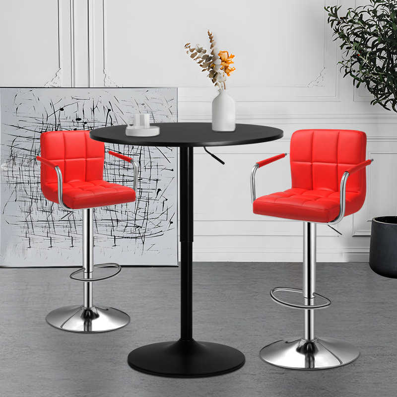 Westmoor Dining Set, Red, Red, 23.5"L x 23.5"W