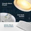 Proche des plafonniers, luminaire encastré blanc de 14 pouces avec verre nuageux, luminaires de chambre à coucher pour plafond, luminaires pour couloir de véranda
