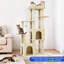 61" Multi-Level Cat Tree for Indoor Cats, Heavy-Duty Tower for Large Adult & Mainecoon Cats with Extra-Large Perch, 2 Spacious Condos, Natural Sisal Scratch Posts & Play Toys – Beige