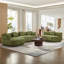 Canapé modulaire incurvé surdimensionné 177,17 po-1822256373