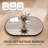 Modern Aluminum Frame Oval Wall Bathroom Mirror, Pill Shaped Vanity Mirror-1426772958-1426772959
