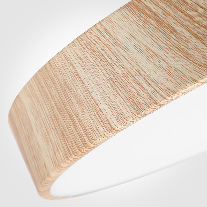 Flush Mount lighting wooden texture 13 inch