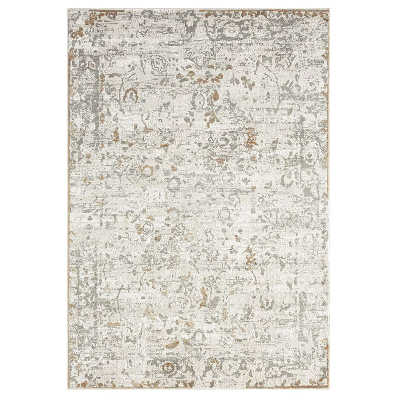 Floral Indoor Rug, Rectangle 5'3" x 7'7"