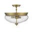 Plafonnier semi-encastré 3 lumières 15 po Reichert-100928440-100928441