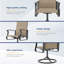 Ensemble repas pour 8 personnes avec fauteuils pivotants 360 ° et table en métal-134077993